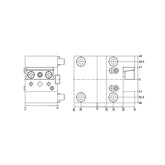BMT Twin Turn Toolholder, External Coolant BMT65MOD-25-H70-HASS/BMT65MOD-1"-H2.76"-HASS - Makotools Industrial Supply Tools for Metal Cutting